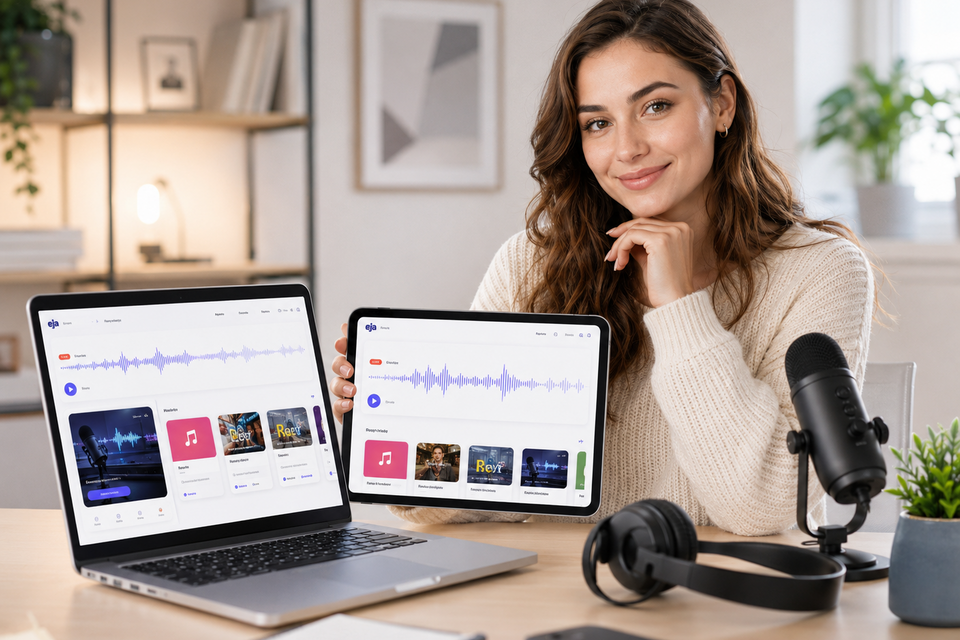 Domowe studio lokalnego radia internetowego